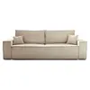 Image de Canape droit BEST MOBILIER 3 places en polyester beige 249 x 249 x 86 cm