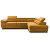 Image de Canape angle fixe BEST MOBILIER 5 places en polyester jaune 272 x 272 x 70 cm