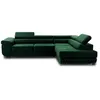 Image de Canape angle fixe BEST MOBILIER 5 places en polyester vert 272 x 272 x 70 cm