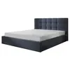Image de Lit coffre best mobilier 170 x 213 x 106 cm en ardoise sommier a lattes pour 2 personnes de couleur bleu