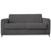 Image de Owen - canapé 3 places convertible express couchage quotidien 140 cm matelas 12 cm en velours côtelé - Gris foncé