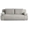 Image de Canape droit BEST MOBILIER 3 places en velours gris 200 x 200 x 77 cm