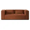 Image de Canape angle fixe LISA DESIGN 2 places en polyester rouge 196 x 196 x 67 cm