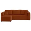 Image de Canape angle fixe BEST MOBILIER 4 places en polyester rouge 245 x 245 x 85 cm
