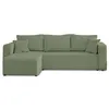 Image de Canape angle fixe BEST MOBILIER 4 places en polyester vert 245 x 245 x 85 cm