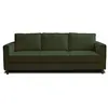 Image de Canape droit LISA DESIGN 3 places en polyester vert 220 x 220 x 84 cm