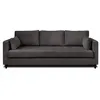 Image de Canape droit LISA DESIGN 3 places en polyester gris 222 x 222 x 85 cm
