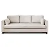 Image de Canape droit LISA DESIGN 3 places en polyester beige 222 x 222 x 85 cm