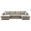 Image de Canape angle fixe LISA DESIGN 7 places en polyester beige 289 x 289 x 85 cm