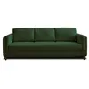 Image de Canape droit LISA DESIGN 3 places en polyester vert 230 x 230 x 85 cm