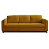 Image de Canape droit LISA DESIGN 3 places en polyester jaune 230 x 230 x 85 cm