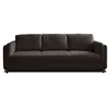 Image de Canape droit LISA DESIGN 3 places en polyester gris 230 x 230 x 85 cm