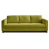 Image de Brooke - canapé 3 places - convertible - en velours - Vert Olive