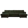 Image de Canape angle fixe LISA DESIGN 7 places en polyester vert 289 x 289 x 84 cm