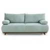 Image de Canape droit BEST MOBILIER 3 places en polyester bleu 193 x 193 x 84 cm