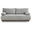 Image de Canape droit BEST MOBILIER 3 places en polyester gris 193 x 193 x 84 cm