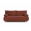 Image de Canape droit BEST MOBILIER 3 places en polyester rouge 193 x 193 x 84 cm