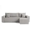 Image de Canape angle fixe BEST MOBILIER 4 places en polyester gris 244 x 244 x 83 cm