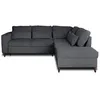 Image de Canape angle fixe BEST MOBILIER 5 places en polyester gris 243 x 243 x 89 cm