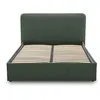 Image de Goyave - lit coffre - 140x190 - en tissu - sommier inclus - Vert