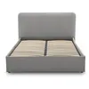 Image de Goyave - lit coffre - 140x190 - en tissu - sommier inclus - Gris