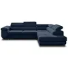 Image de Canape angle fixe BEST MOBILIER 5 places en polyester bleu 275 x 275 x 70 cm