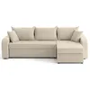 Image de Canape angle fixe BEST MOBILIER 4 places en polyester beige 238 x 238 x 80 cm
