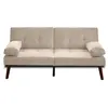 Image de Canape droit BEST MOBILIER 2 places en polyester beige 165 x 165 x 73.5 cm