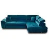 Image de Canape angle fixe BEST MOBILIER 5 places en polyester bleu 269 x 269 x 71 cm
