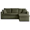 Image de Canape angle fixe BEST MOBILIER 4 places en polyester vert 222 x 222 x 83 cm
