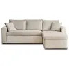 Image de Canape angle fixe BEST MOBILIER 4 places en polyester beige 222 x 222 x 83 cm