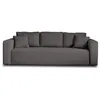 Image de Canape droit BEST MOBILIER 3 places en polyester gris 226 x 226 x 85 cm