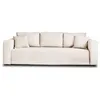 Image de Canape droit BEST MOBILIER 3 places en polyester beige 226 x 226 x 80 cm