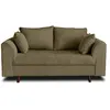 Image de Canape droit LISA DESIGN 2 places en polyester vert 150 x 150 x 81 cm