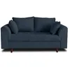 Image de Canape droit LISA DESIGN 2 places en polyester bleu 150 x 150 x 81 cm