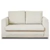 Image de Canape droit BEST MOBILIER 2 places en polyester beige 146 x 146 x 79 cm