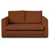 Image de Canape droit BEST MOBILIER 2 places en polyester rouge 146 x 146 x 79 cm