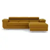 Image de Canape angle fixe BEST MOBILIER 6 places en polyester jaune 280 x 280 x 70 cm