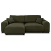 Image de Canape angle fixe LISA DESIGN 4 places en velours vert 237 x 237 x 79 cm