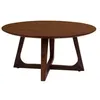 Image de Solin - table basse ronde - bois plaquage noyer - 75 cm - Bois