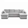 Image de Canape angle fixe BEST MOBILIER 7 places en polyester gris 290 x 290 x 83 cm