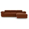 Image de Canape angle fixe BEST MOBILIER 6 places en polyester rouge 280 x 280 x 70 cm