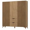 Image de Portmore - armoire - effet bois - 185x192 cm - Bois
