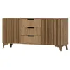 Image de Portmore - buffet bas - effet bois - 3 tiroirs et 2 portes - 150 cm - Bois
