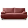 Image de Canape droit BEST MOBILIER 3 places en polyester rose 193 x 193 x 84 cm