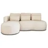 Image de Canape angle fixe LISA DESIGN 4 places en polyester beige 240 x 240 x 88 cm