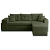 Image de Canape angle fixe BEST MOBILIER 4 places en polyester vert 246 x 246 x 85 cm