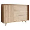 Image de Diego - buffet - effet bois - 3 tiroirs et 1 porte - 120 cm - Bois