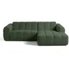 Image de Canape angle fixe LISA DESIGN 4 places en tissu vert 262 x 262 x 70 cm