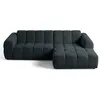 Image de Canape angle fixe LISA DESIGN 4 places en tissu gris 152 x 262 x 74 cm